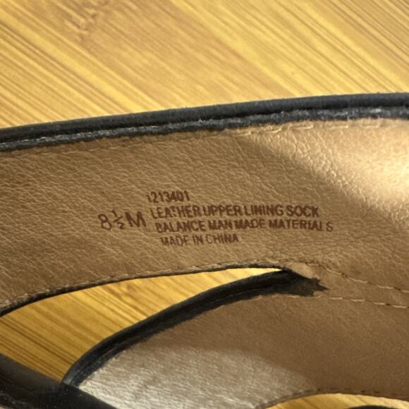 Sofft Jolene Heeled Sandals Black Leather Crocodile Embossed Mules 8.5 M - Picture 8 of 8